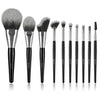 High-quality Makeup Brushes With Wooden Handles, Premium Natural 10pcs Makeup Brushes.