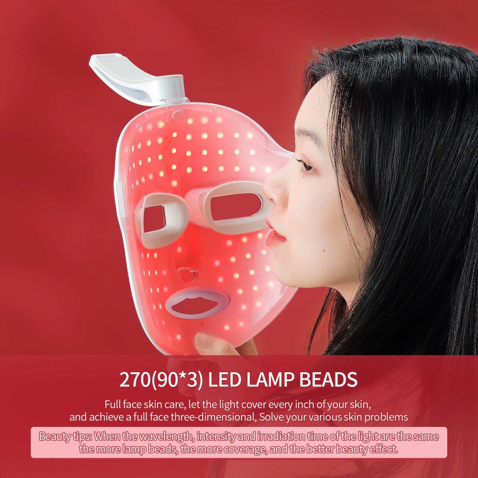 Electric Light Beauty Instrument Facial Mask Instrument Seven Color Light