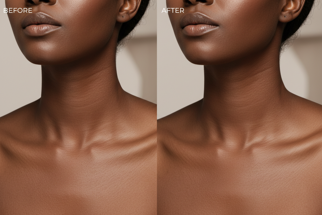 Neck wrinkles and neck massager